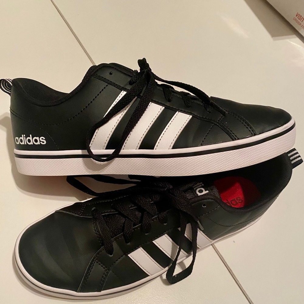Adidas Black and White Shoes - Men
